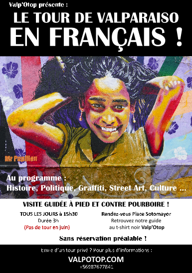 Free Walking Tour Français Valparaiso Valp'Otop Tours